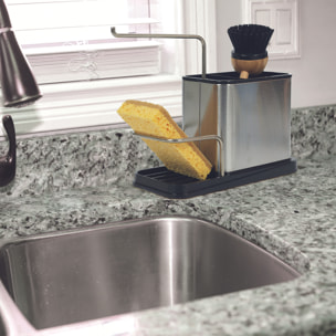 Porte Eponge Et Brosse Inox 22x10x13cm