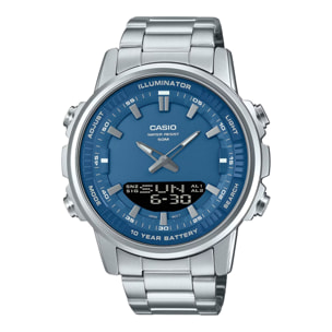 Reloj Casio AMW-880D-2A1 Hombre Analogico/digital Cuarzo con Correa de Acero inoxidable