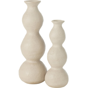 J-Line - Vase Olina - céramique - crème - large