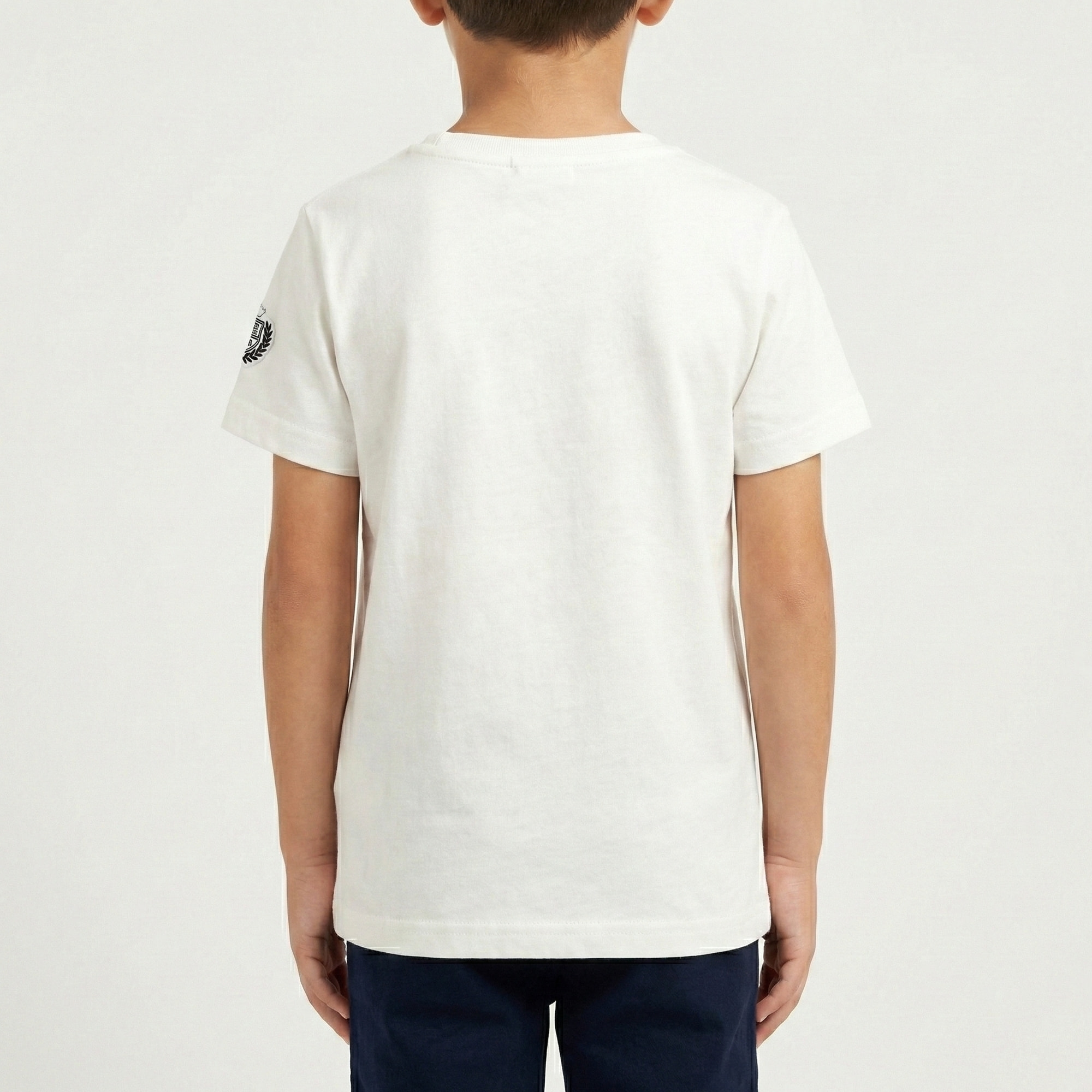 T-shirt maniche corte con stampa letterine