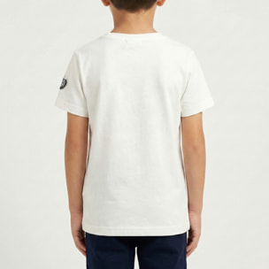 T-shirt maniche corte con stampa letterine