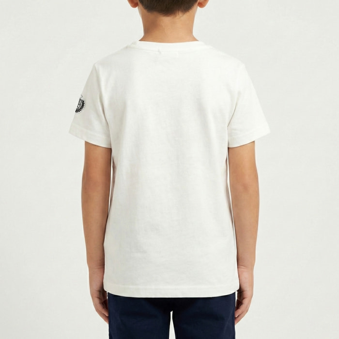 T-shirt maniche corte con stampa letterine