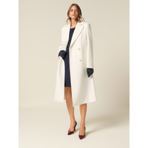 Oltre - Cappotto lungo doppiopetto - Bianco