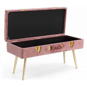 PANCA CONTENITORE POLINA ROSA 80X34X42 cm