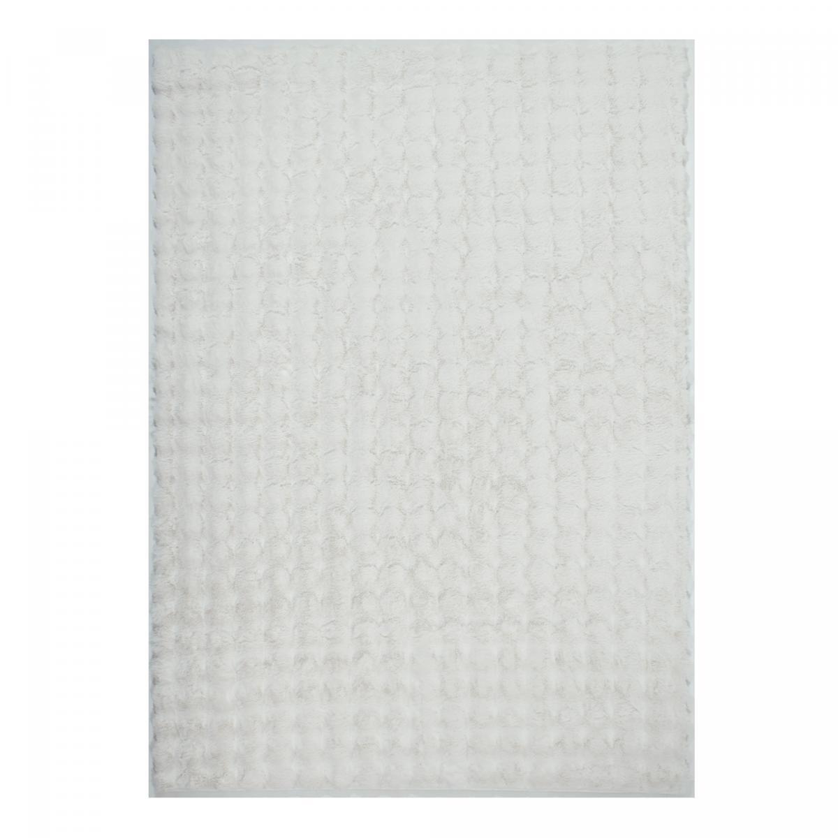 Tapis shaggy, faux uni sobre, poil long shaggy moelleux