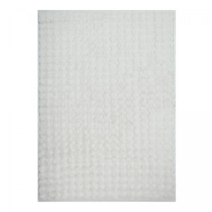Tapis shaggy, faux uni sobre, poil long shaggy moelleux