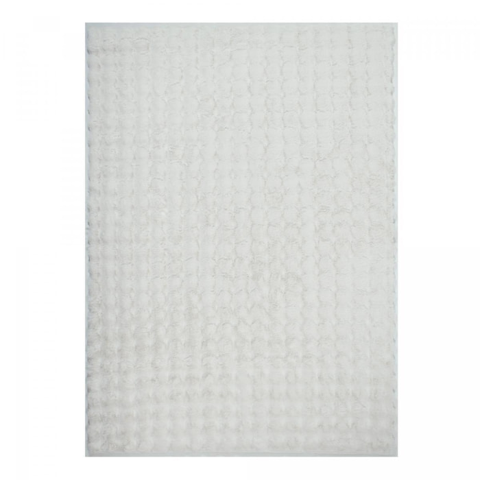 Tapis shaggy, faux uni sobre, poil long shaggy moelleux