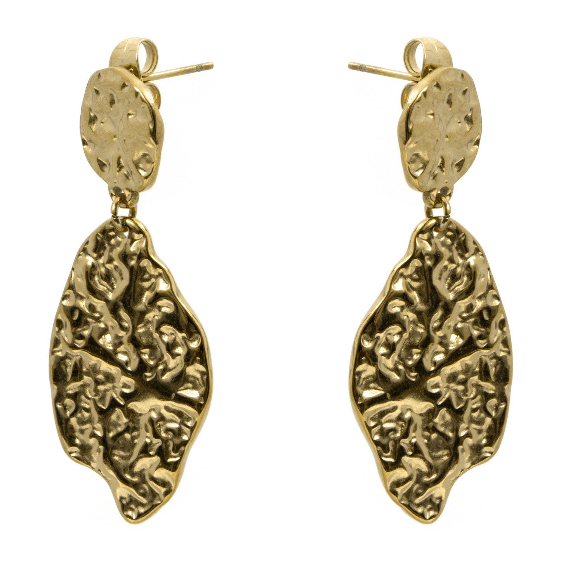 Pendientes Viusma acabado oro amarillo 18k