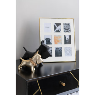 J-Line cadre photo Passe-partout 9 photos - métal - or