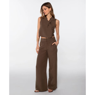 Pantalón con corte fluido