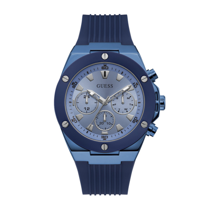 Reloj Guess GW0057G3 Hombre Analogico Cuarzo con Correa de Silicona