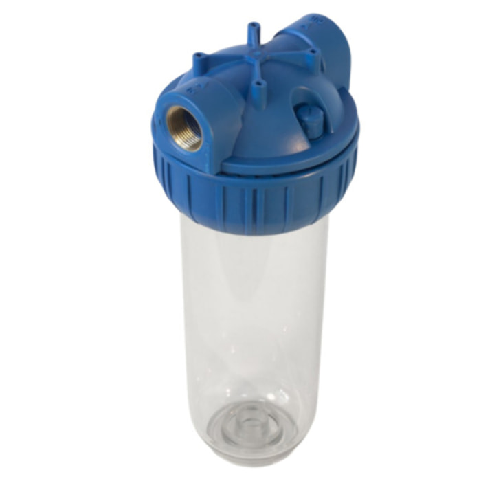Bol transparent avec raccord en laiton 3/4" pour filtres universels 10" (SATHF34)
