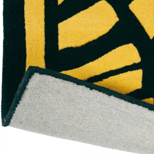 Tapis salon et chambre fait à la main en laine motif abstrait YOIL