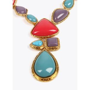 Collana combinata elementi colorati