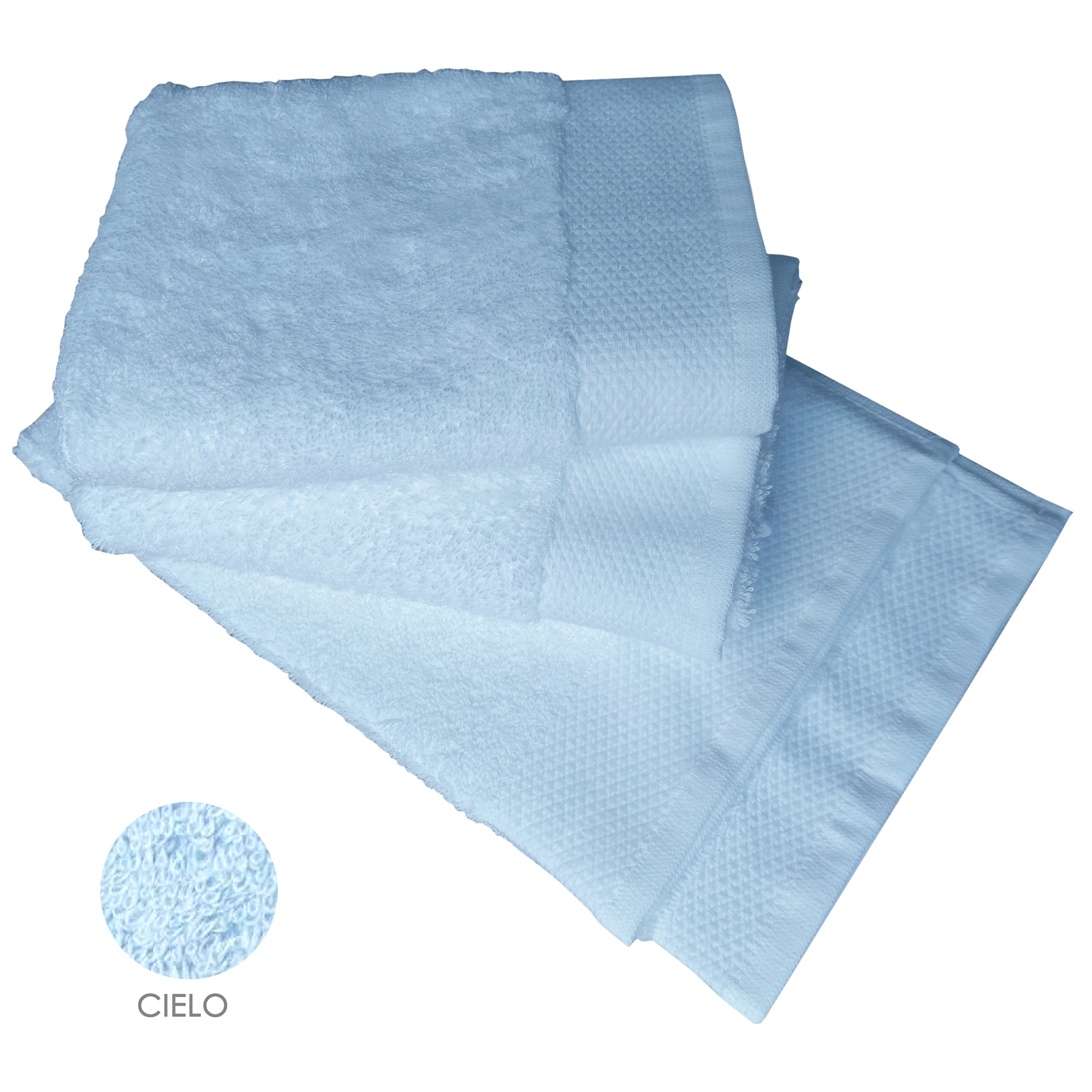 Set asciugamano ospite 3 pezzi cielo