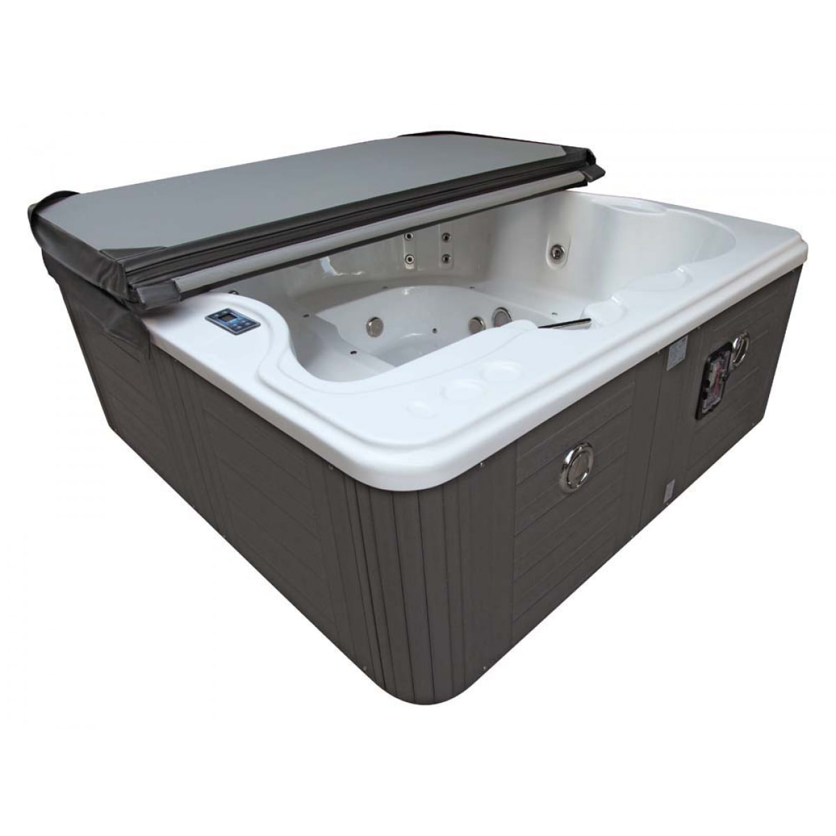 Spa "Cuba" 6 places - Cuve blanc - système Balboa +Bluetooth intégré - 220x210x80cm
