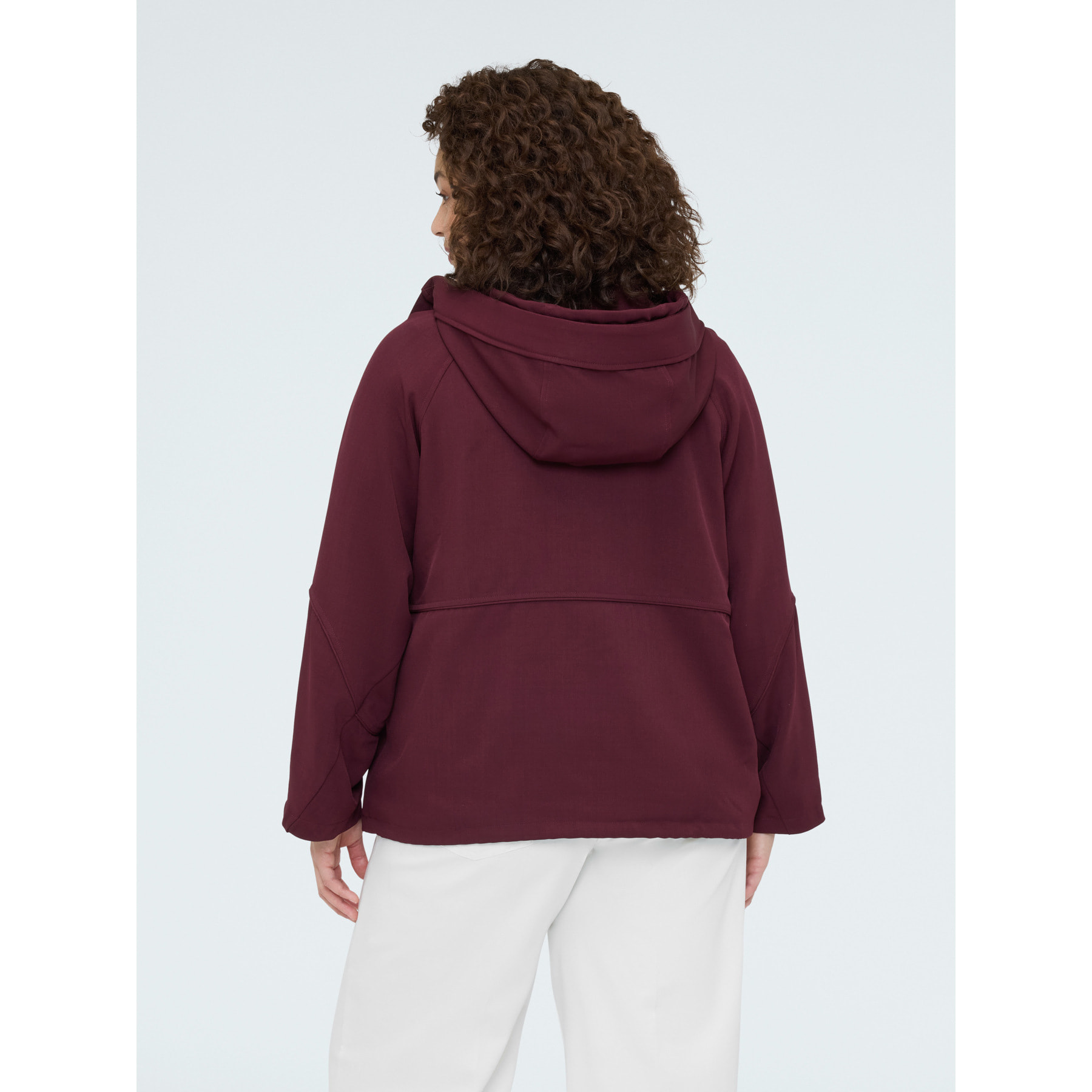 Fiorella Rubino - Parka de paño con capucha - Burgundy