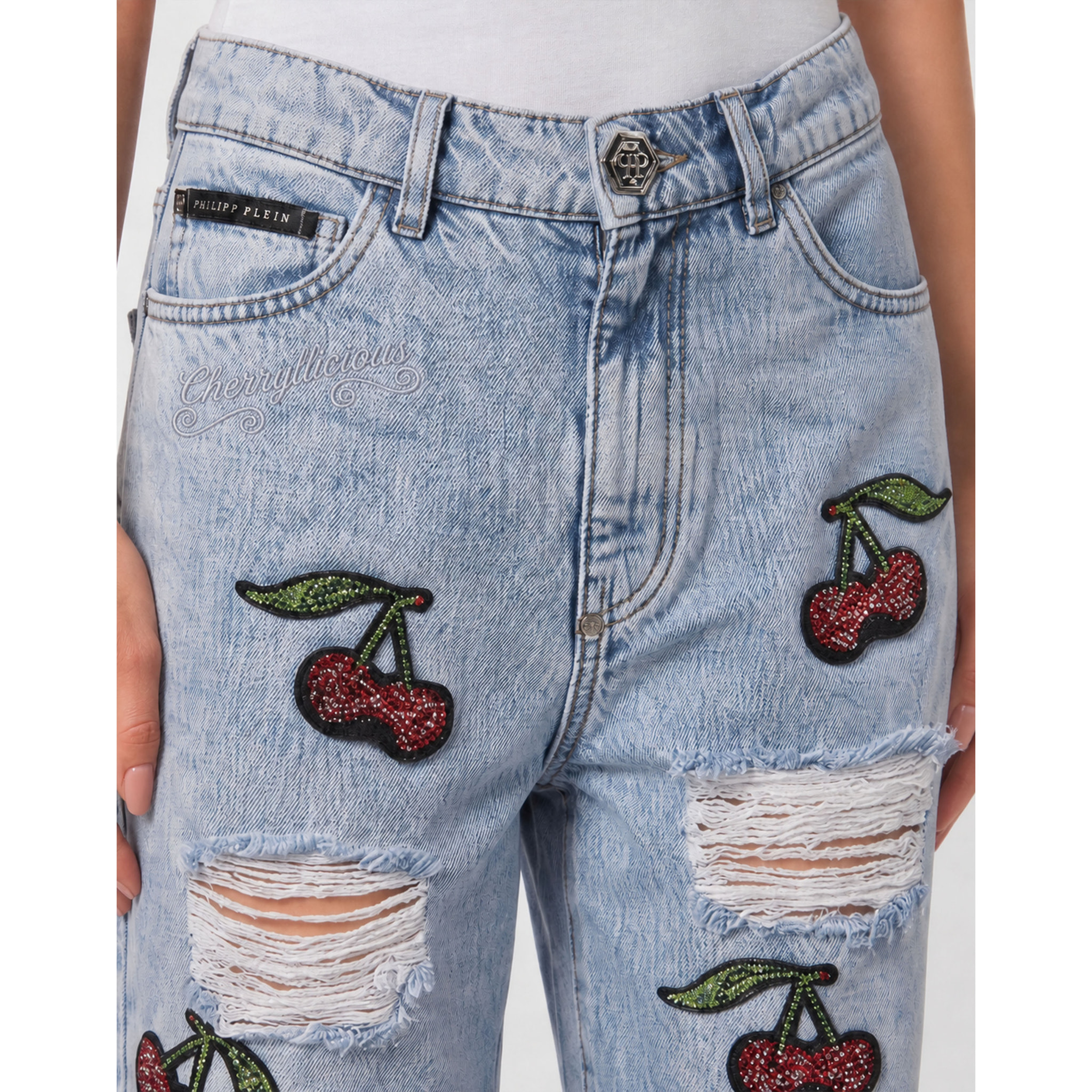 PHILIPP PLEIN Jeans dal taglio skater