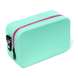 LIBELULLA Borsa a spalla Body rettangolare in silicone. Colore verde