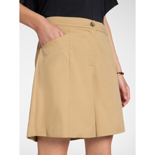 Elena Mirò - Bermudas chinos de gabardina - Beige