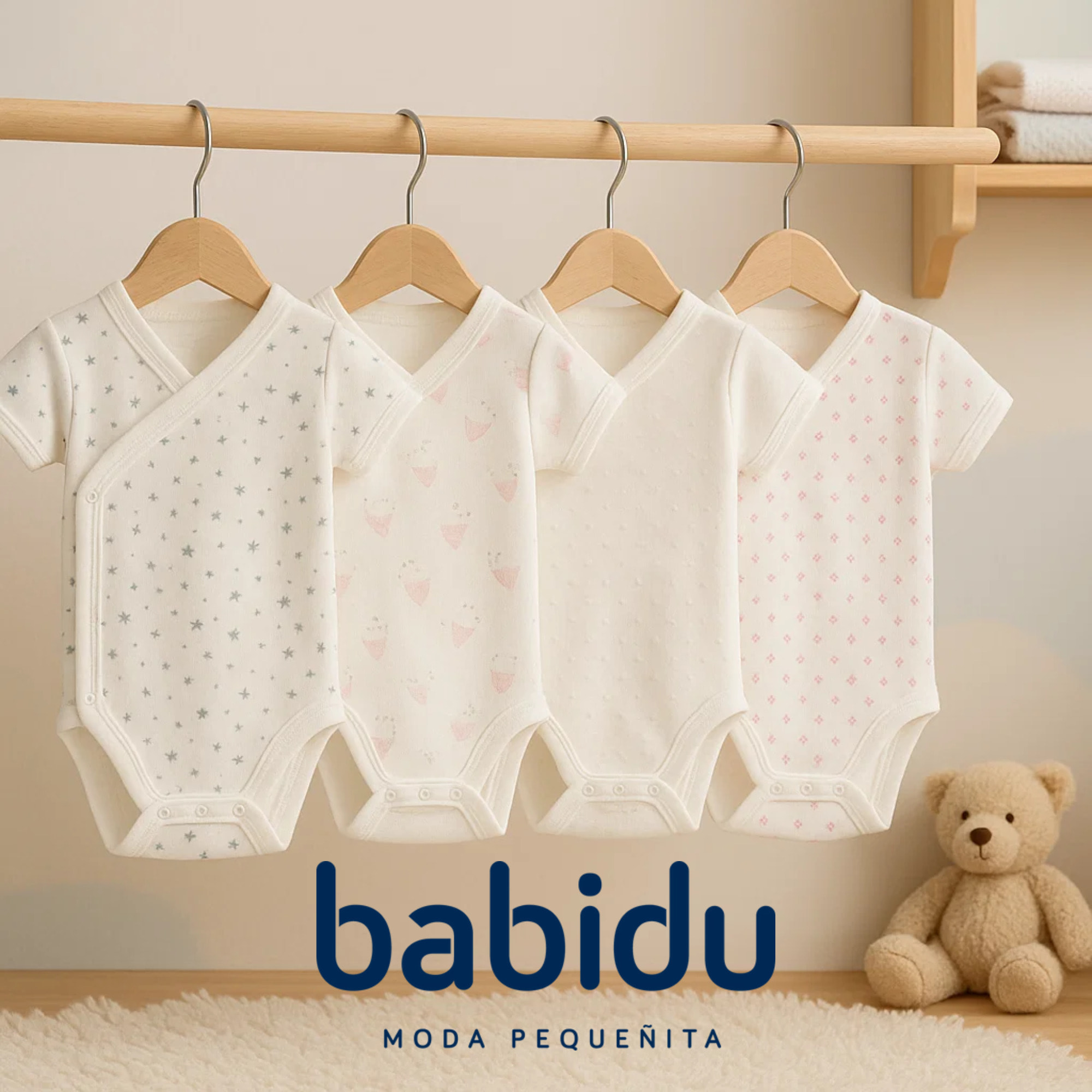 Pack 4 Body Cruzado Manga Corta