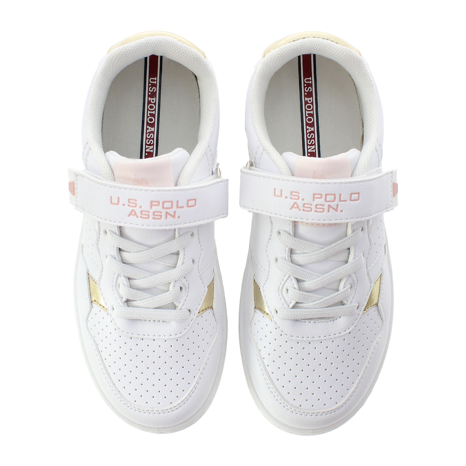 Sneakers U.S. Polo Assn. bianco-oro