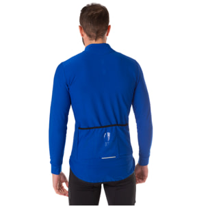 Chaqueta ciclista hombre manga larga azul