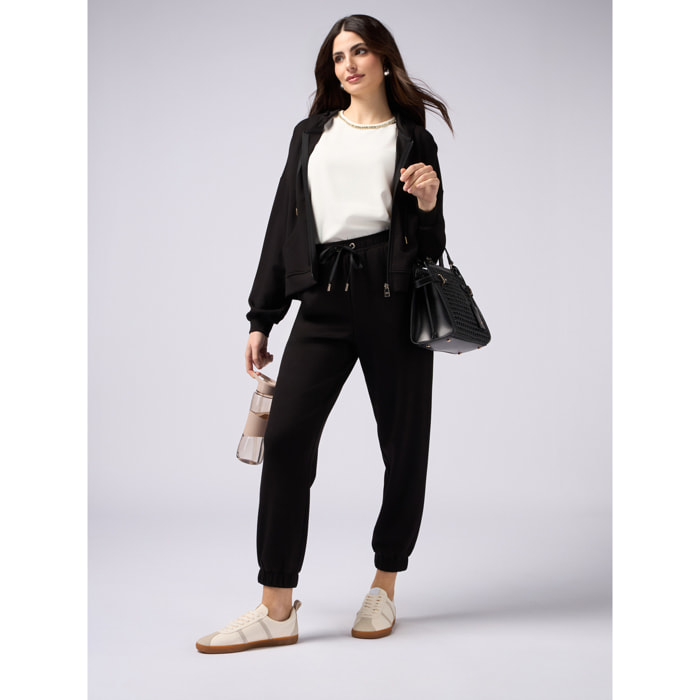 Oltre - Joggers in jersey soft touch - Nero