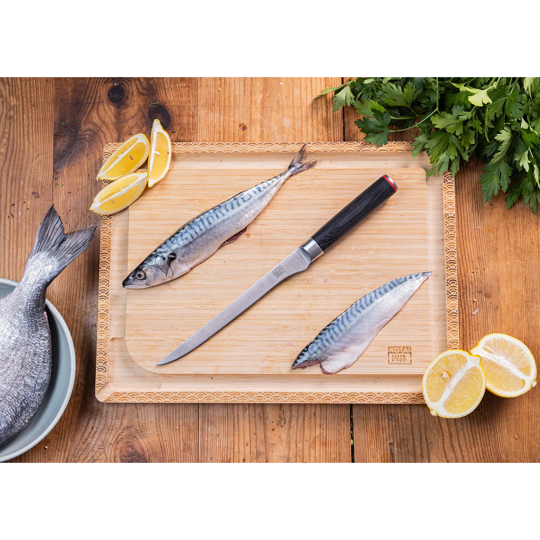 Cuchillo de pescado | acero 440C | L: 20 cm