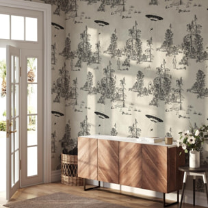 Carta da Parati Toile de Jouy Ufo