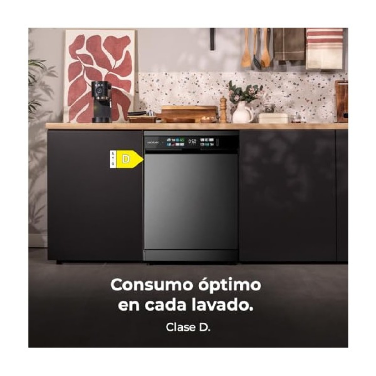 Cecotec Lavavajillas 60 CM Bolero Aguazero 6210 Dark D