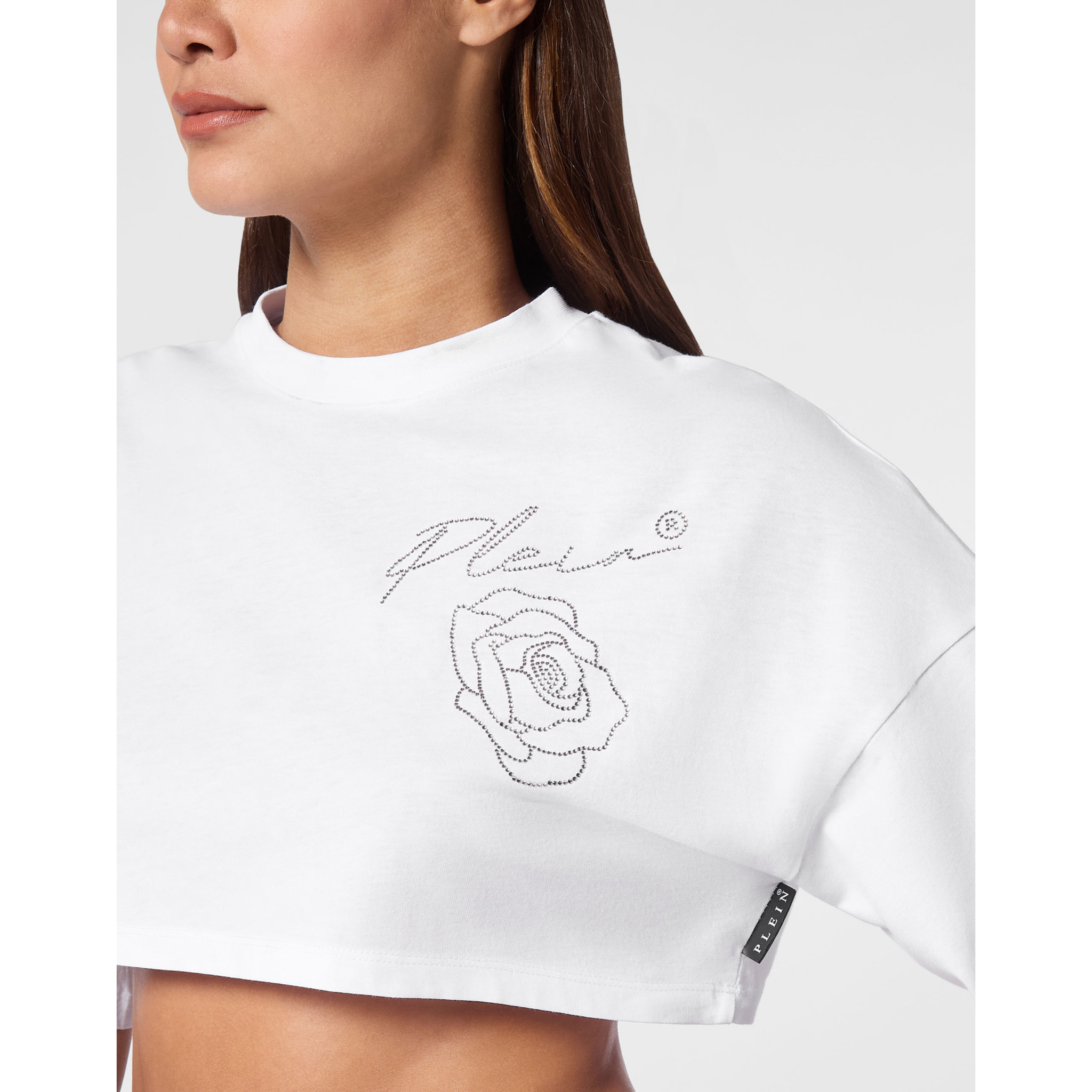 PHILIPP PLEIN T-Shirt Round Neck ROSES