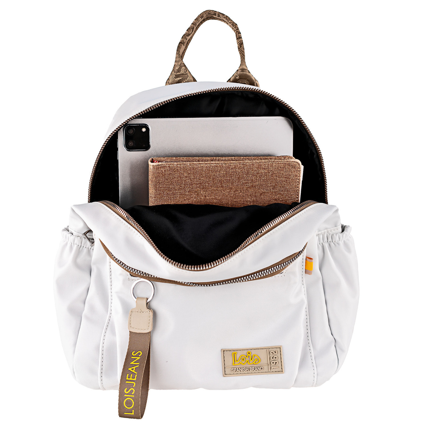 Bolso Mochila Mujer Lois Aylmer Blanco