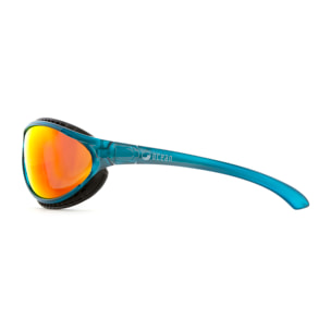 Gafas de deportes acuáticos OCEAN TIERRA DE FUEGO - Azul transparente / Revo roja