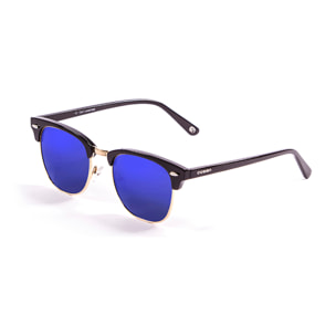 Occhiali da sole OCEAN MR. BRATT - montatura nera lucida con lenti Revo blu