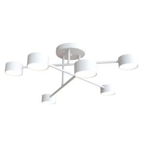 Lampada a sospensione HALO in acciaio verniciato bianco