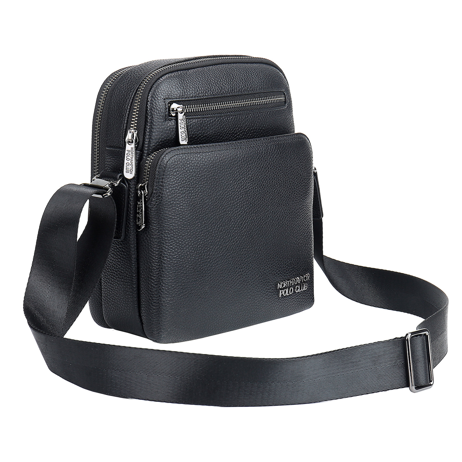 Borsa a tracolla  da uomo In Vera pelle Made in Italy 21x25x9,5 cm