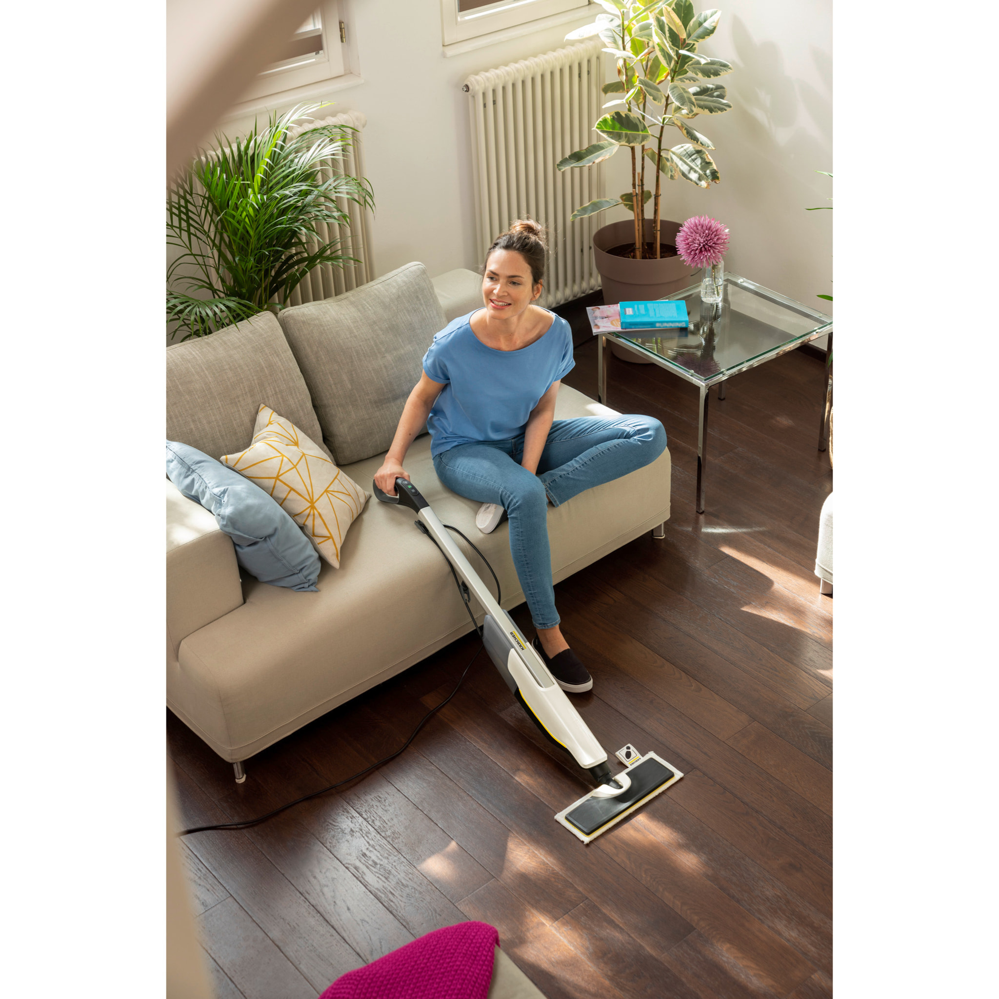 Balai nettoyeur vapeur Karcher SC 2 Upright - Puissance 1200W- Prêt en 30 secondes- Léger et maniable