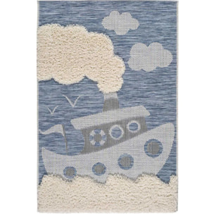 Alfombra Infantil Chinky Azul, 115x170 cm
