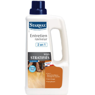 Entretien raviveur parquets et sols stratifiés STARWAX - 1 L - SW961