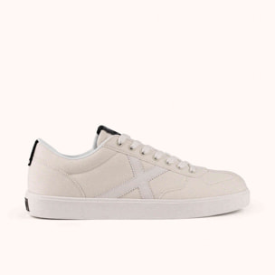 MUNICH BREAK 53 Zapatilla Minimalista de Lona Blanco Hueso con Suela Retro