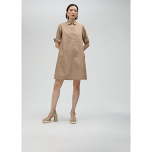 Vestito dettaglio strass sulle maniche