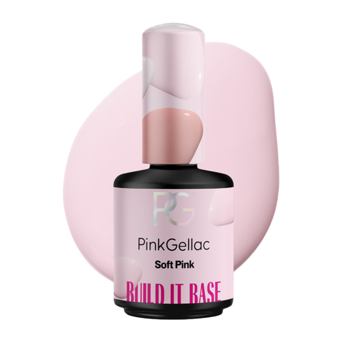 Vernis semi-permanent - Build it Base - Soft Pink - 15 ml