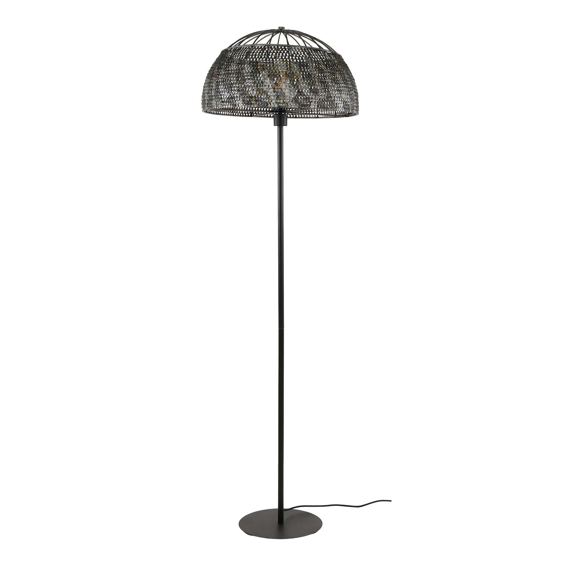 Lampadaire de salon avec abat-jour effet maille TRIBECA