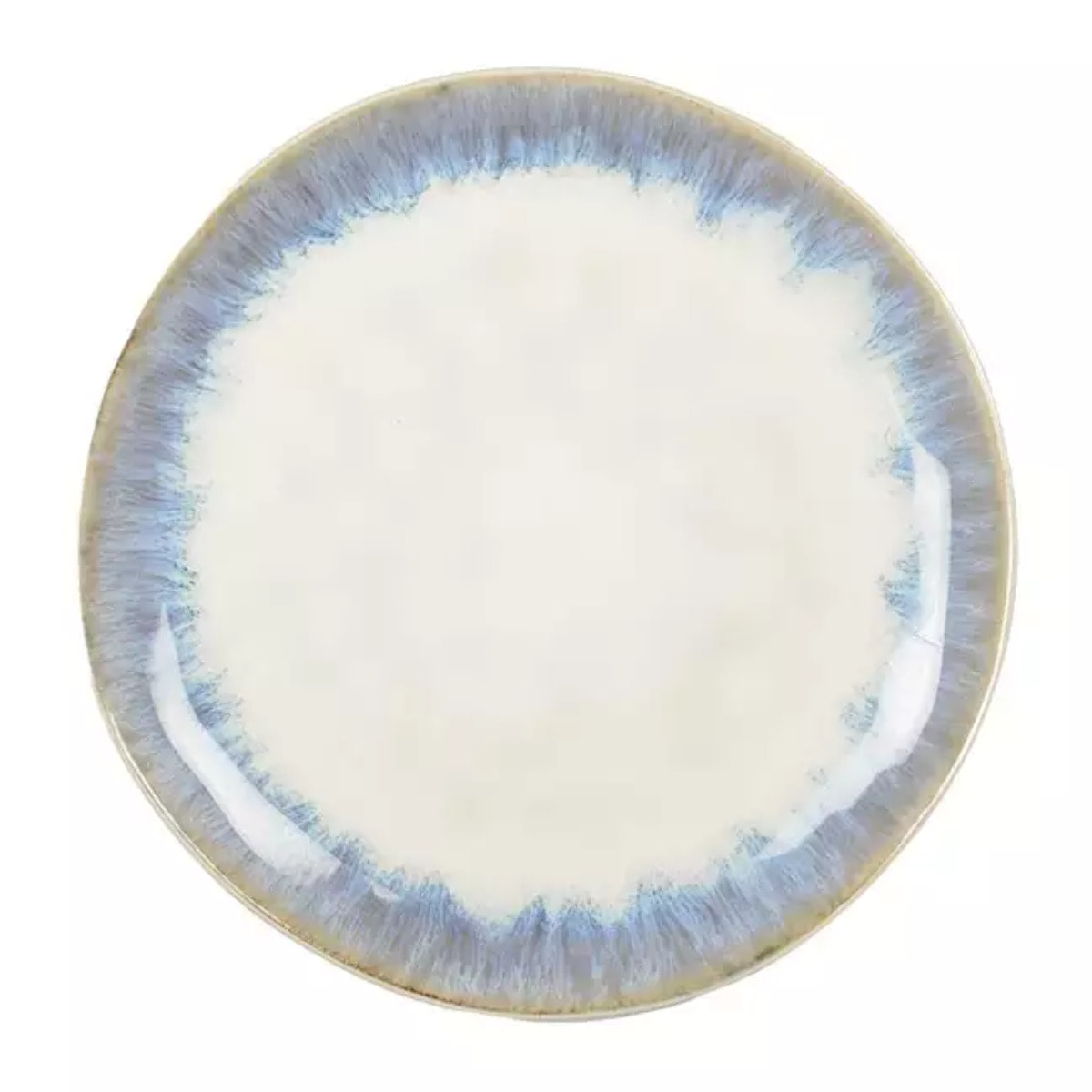 Lot de 6 Assiette à dessert bleu clair 20cm