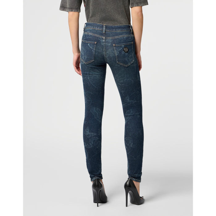 PHILIPP PLEIN Jeggings Butterfly Tattoo