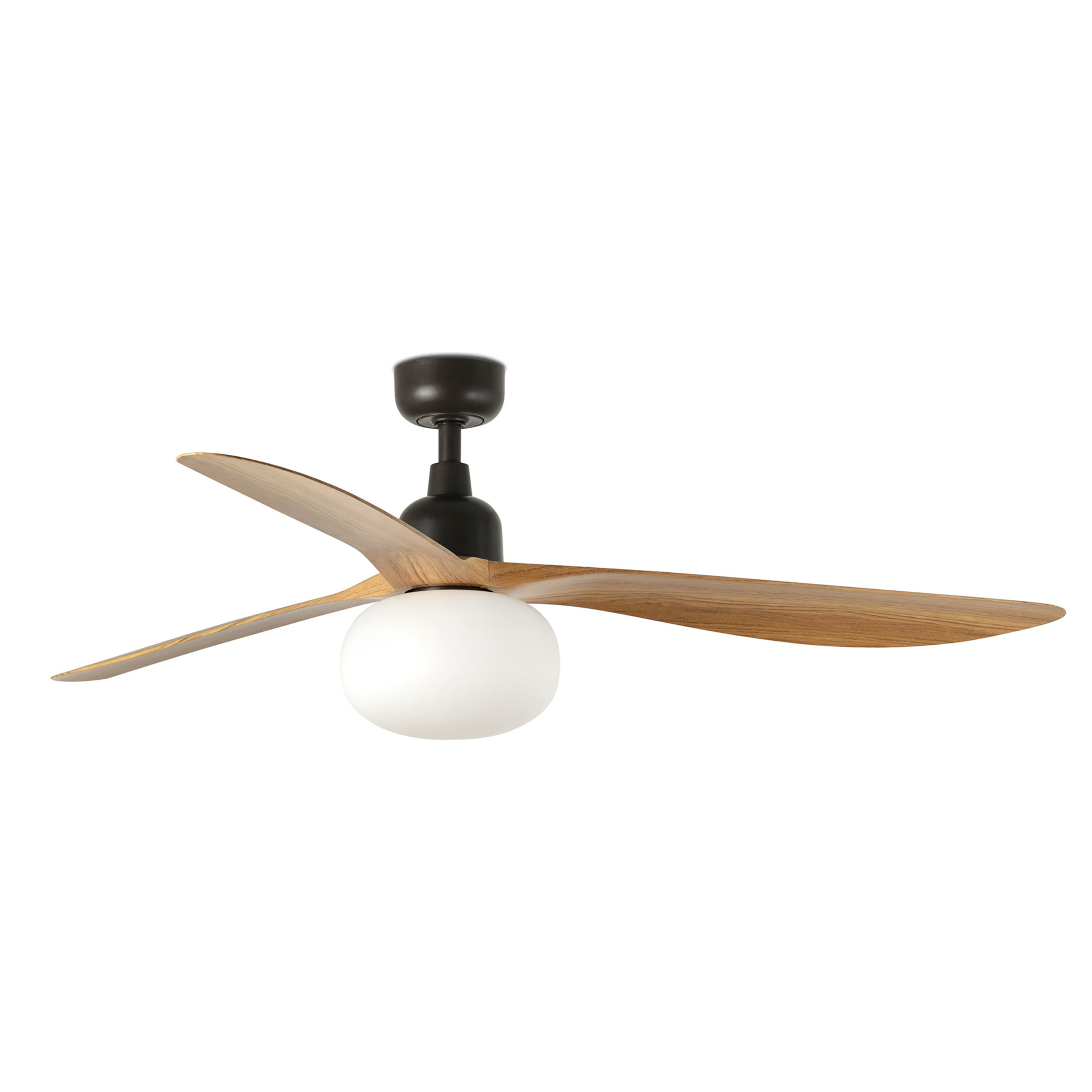 OUTWOOD L Ventilatore a soffitto marrone/legno quercia IP44 1X27