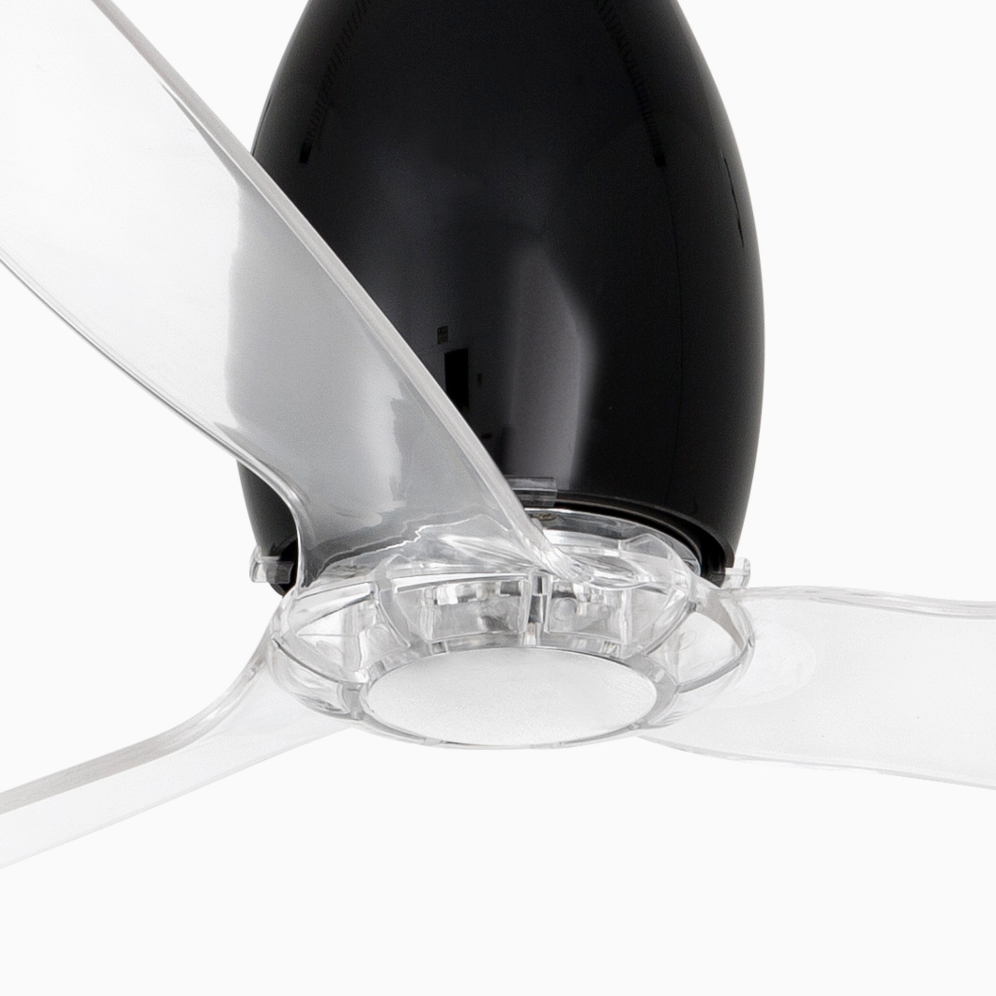 ETERFAN M Ventilateur noir brillant/transparent DC