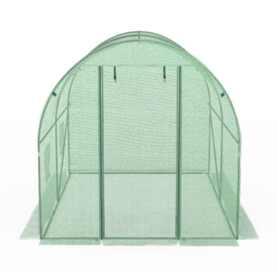 Serre 6m² verte - gamme maraîchère
