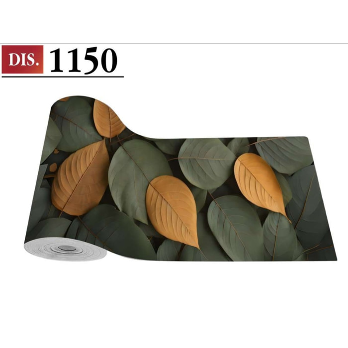 CASSESE HOME Passatoia/Tappeto Bordato in Poliestere con Retro Antiscivolo in PVC Made in Italy_Dec.1150